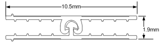 Flange zipper for Pouch making and FFS